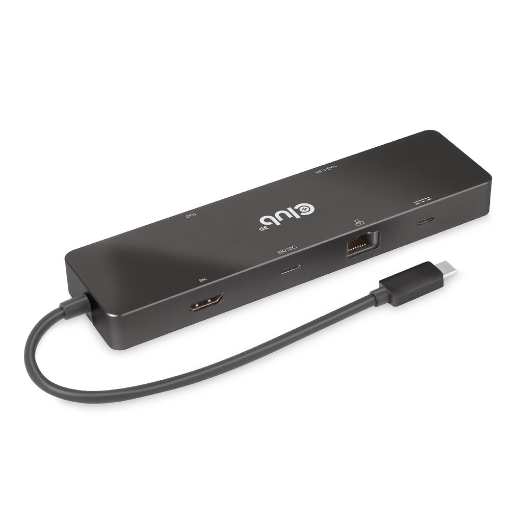 CLUB3D CSV-1584 Station d'accueil USB 3.2 Gen 2 Type-C, Noir