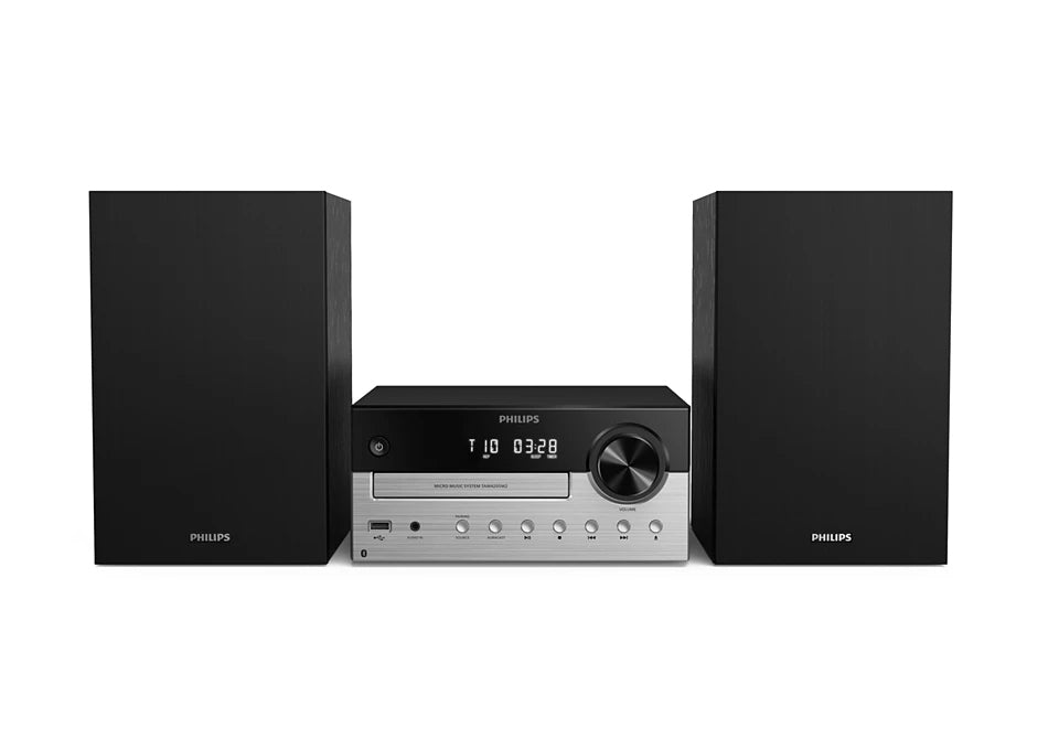 Philips TAM4205M2/12 ensemble audio pour la maison Système micro audio domestique 80 W Noir, Argent