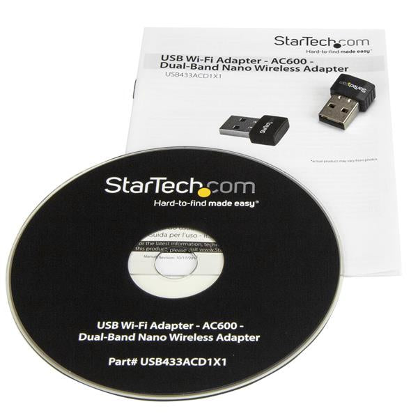 StarTech.com Adaptateur USB WiFi AC600 Nano Bi-bande