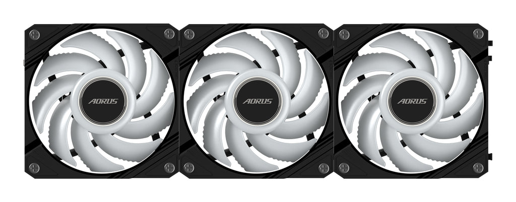 GIGABYTE AORUS EZ CHAIN FAN 120 (3-Pack) Carte-mère Ventilateur 12 cm Noir 3 pièce(s)