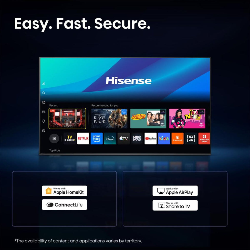 Hisense 40A59S Smart TV 40" Full HD QLED Wifi Noir
