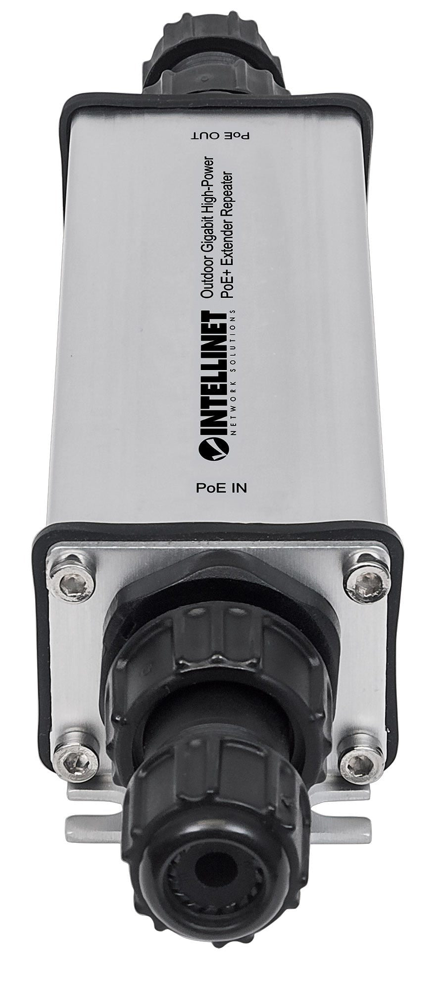 Intellinet Répéteur-extenseur PoE+ Gigabit Extérieur IP65, IEEE 802.3at/af, Portée 100m