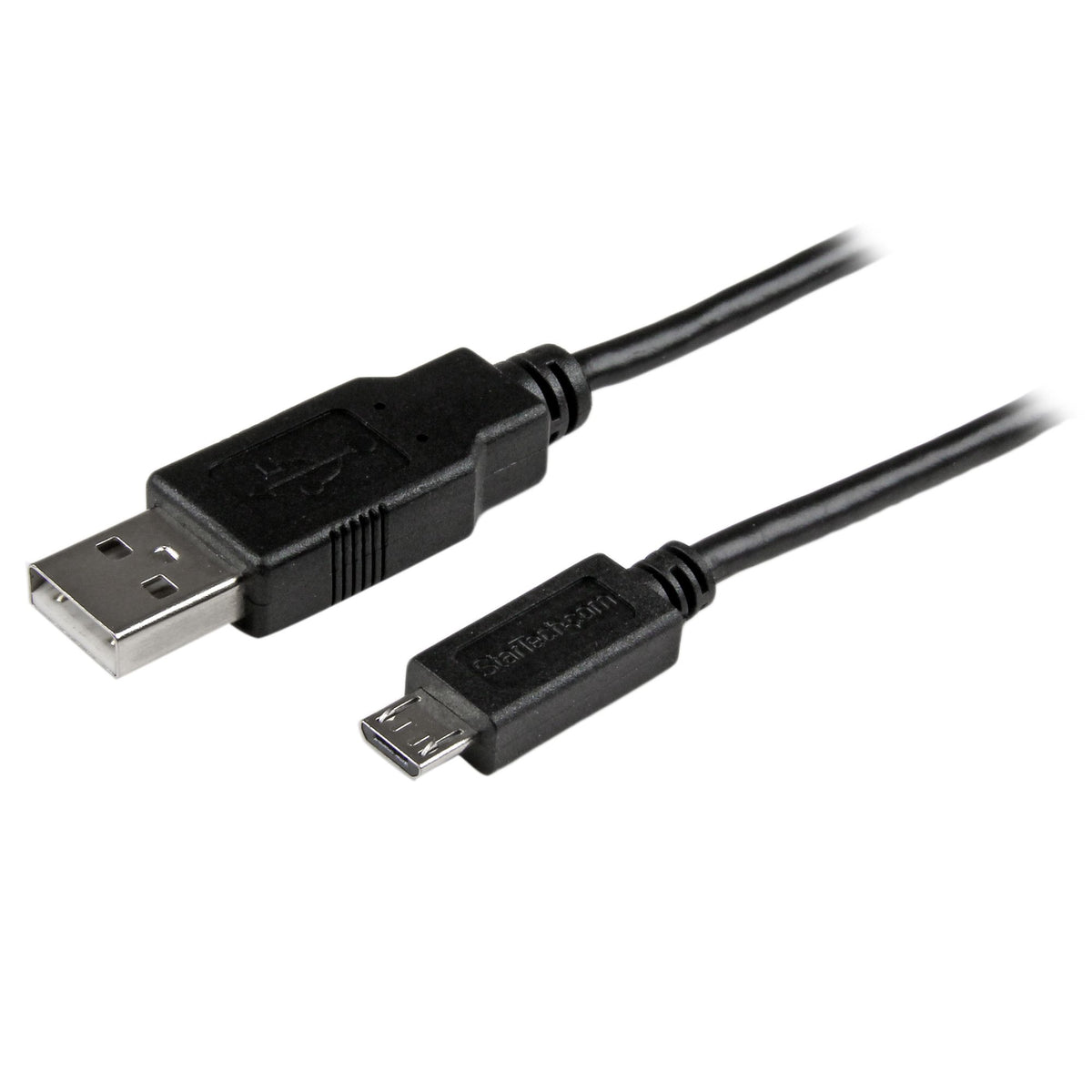 StarTech.com Câble USB A vers Micro B Slim 2 m pour Smartphone et Tablette, Noir