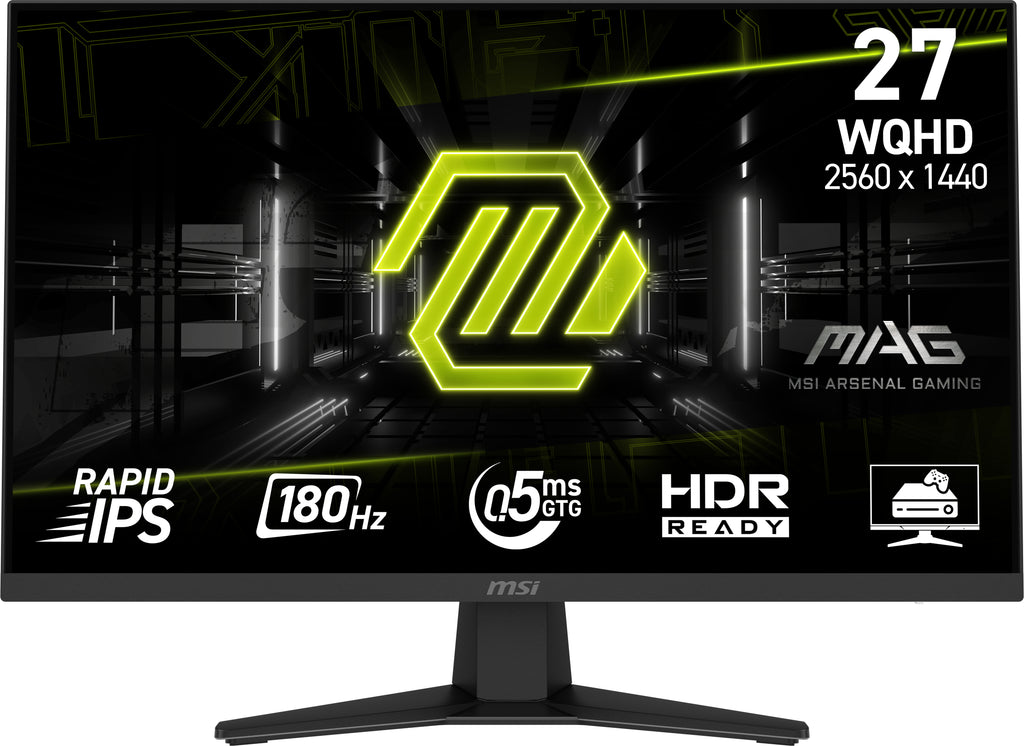 MSI MAG 274QF écran plat de PC 68,6 cm (27") 2560 x 1440 pixels Wide Quad HD LCD Noir