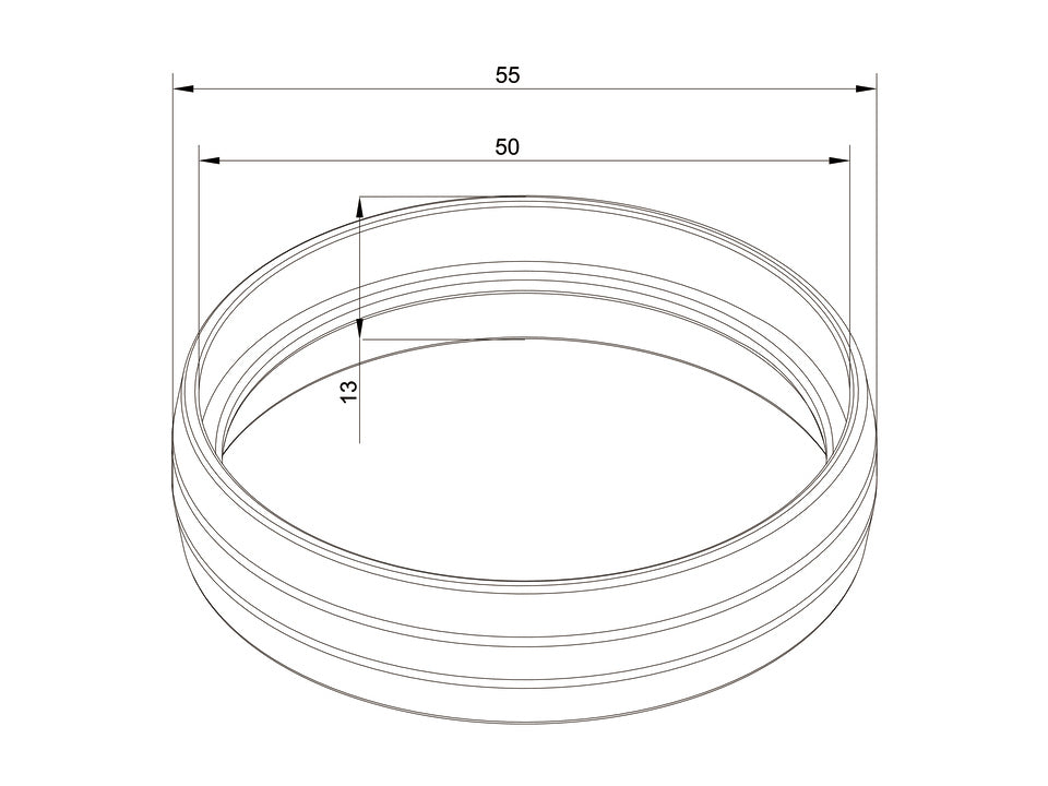 Multibrackets 4221 Couvre-tuyau pour Montage de Moniteurs, Noir