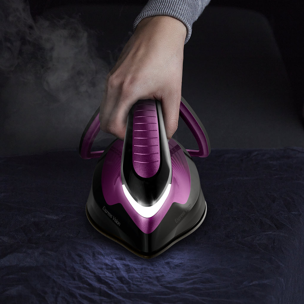 Tefal Express Vision SV8152 Centrale Vapeur 2800 W, Semelle Durilium AirGlide Autoclean, Violet et Noir