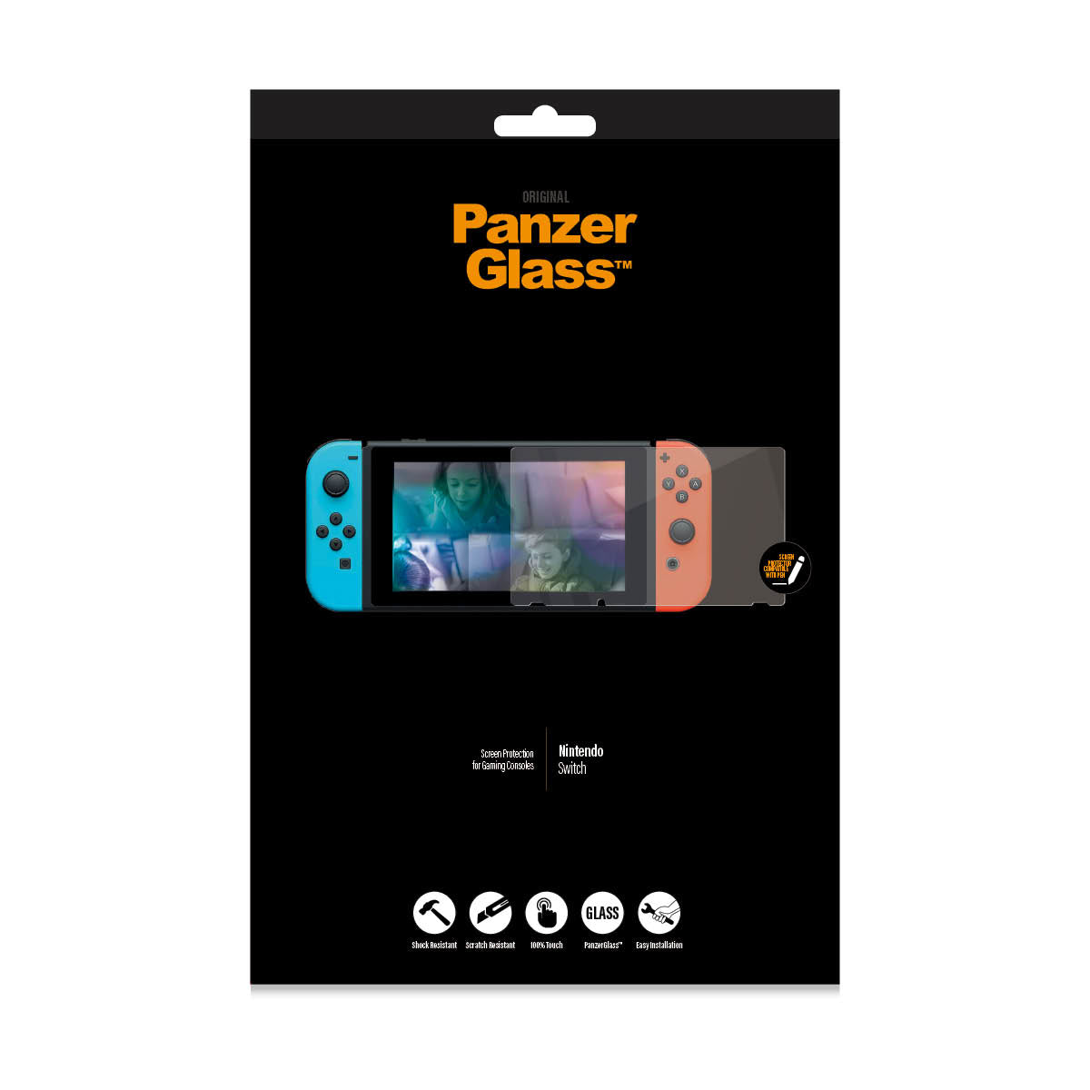 PanzerGlass Protection d'écran pour Nintendo Switch, Verre Trempé Transparent, 1 pièce