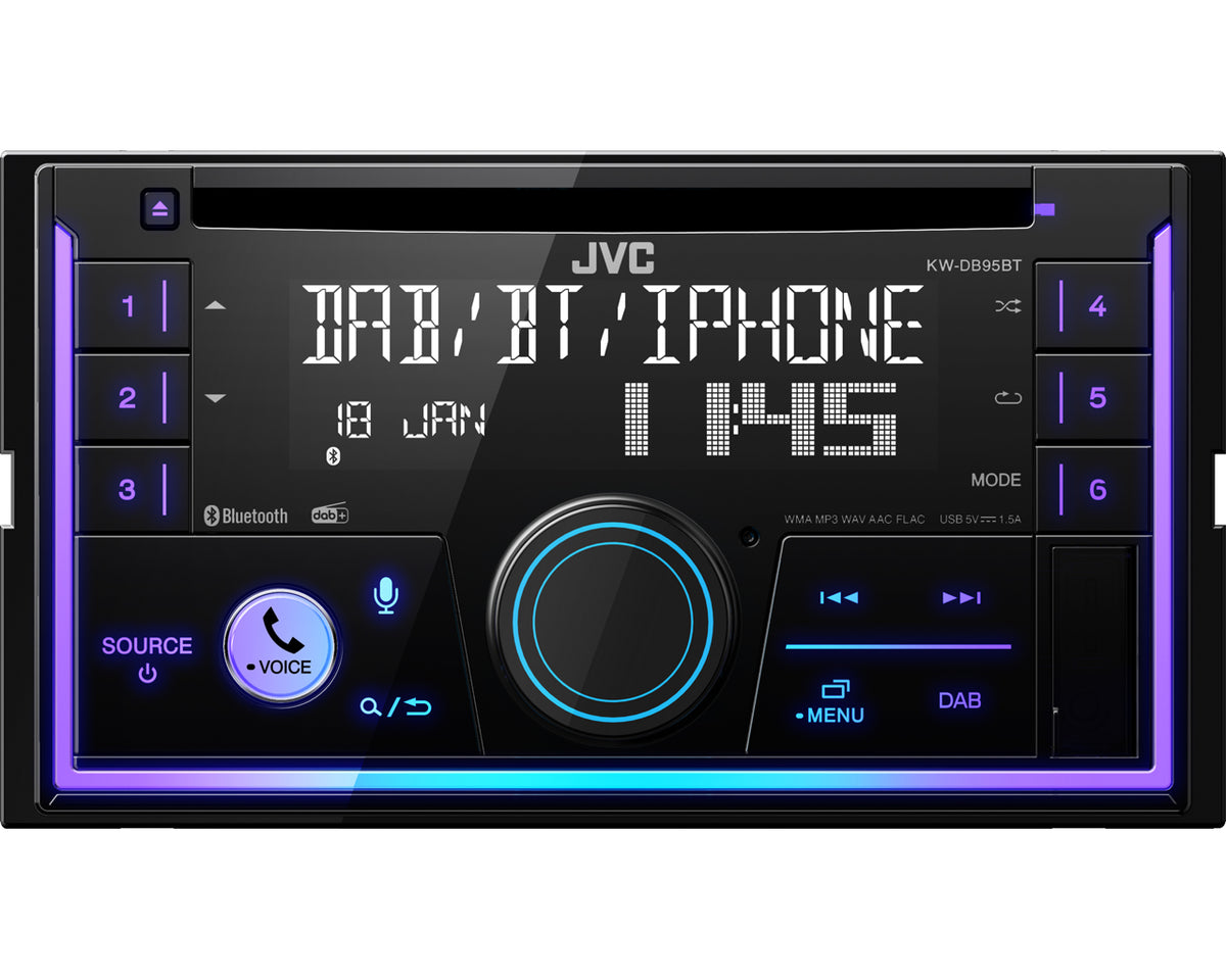 JVC KW-DB95BT Noir 200 W Bluetooth