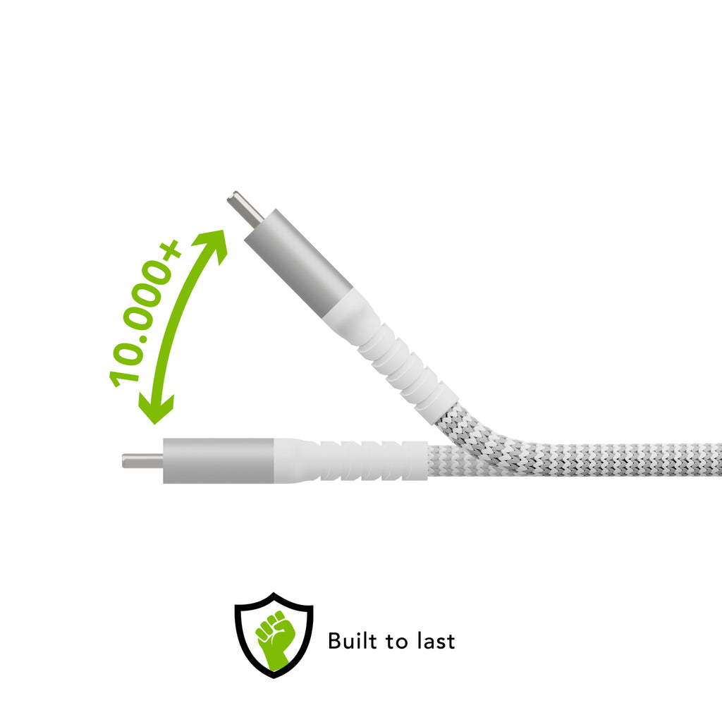 Câble USB-C vers USB-C 2.0, 2,5 m, 0,48 Gbit/s, Blanc, CB25CCGR7120