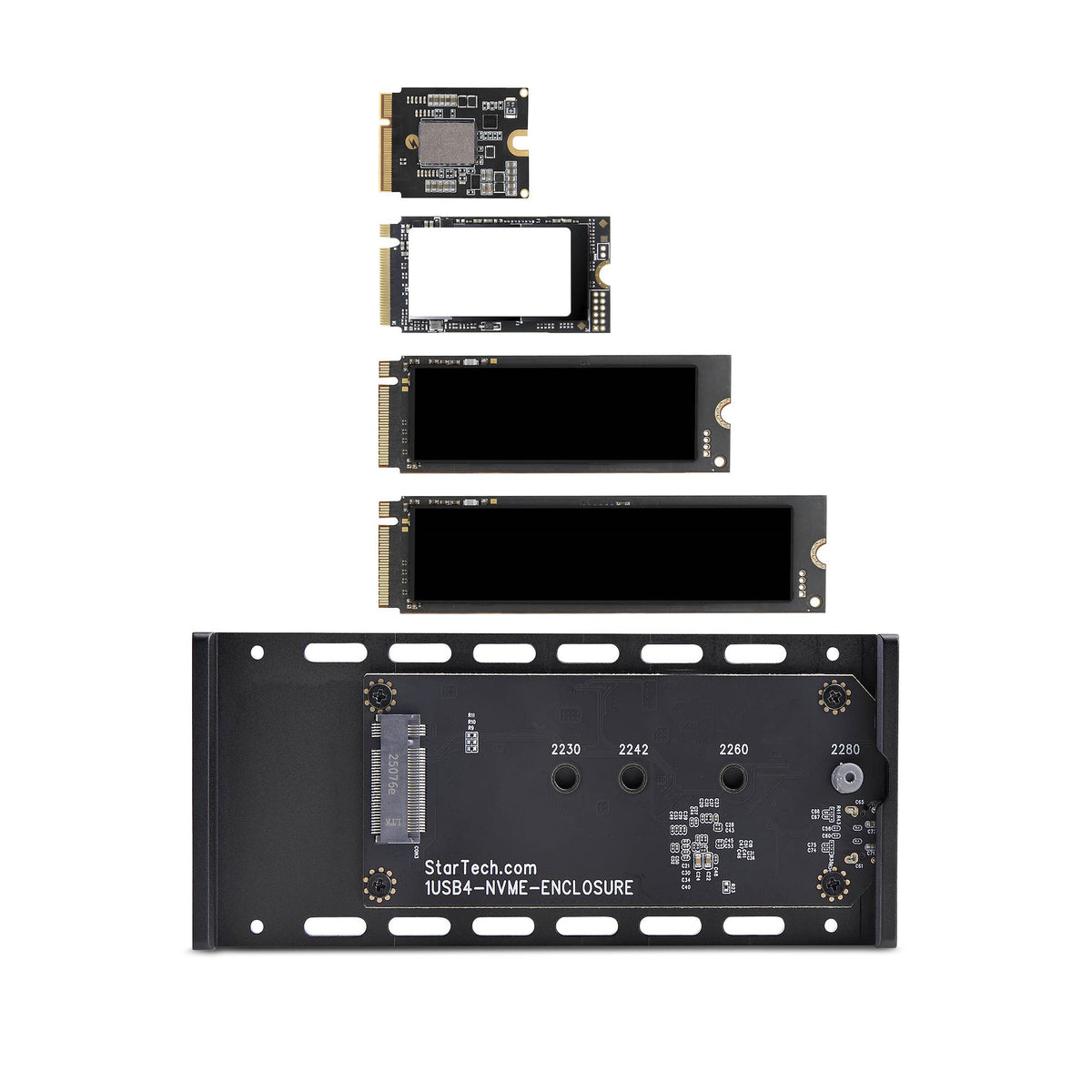 StarTech.com Boîtier SSD NVMe Externe USB4 M.2, 40 Gbps, Aluminium, B+M/M-Key