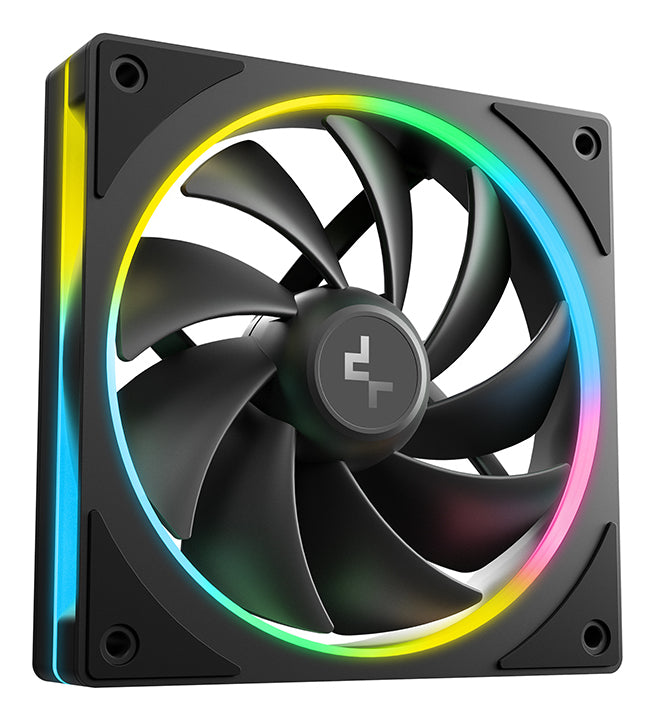 Deepcool Industries Deepcool FL12 SE Etuiblæsersæt 1-pack Sort 120 mm