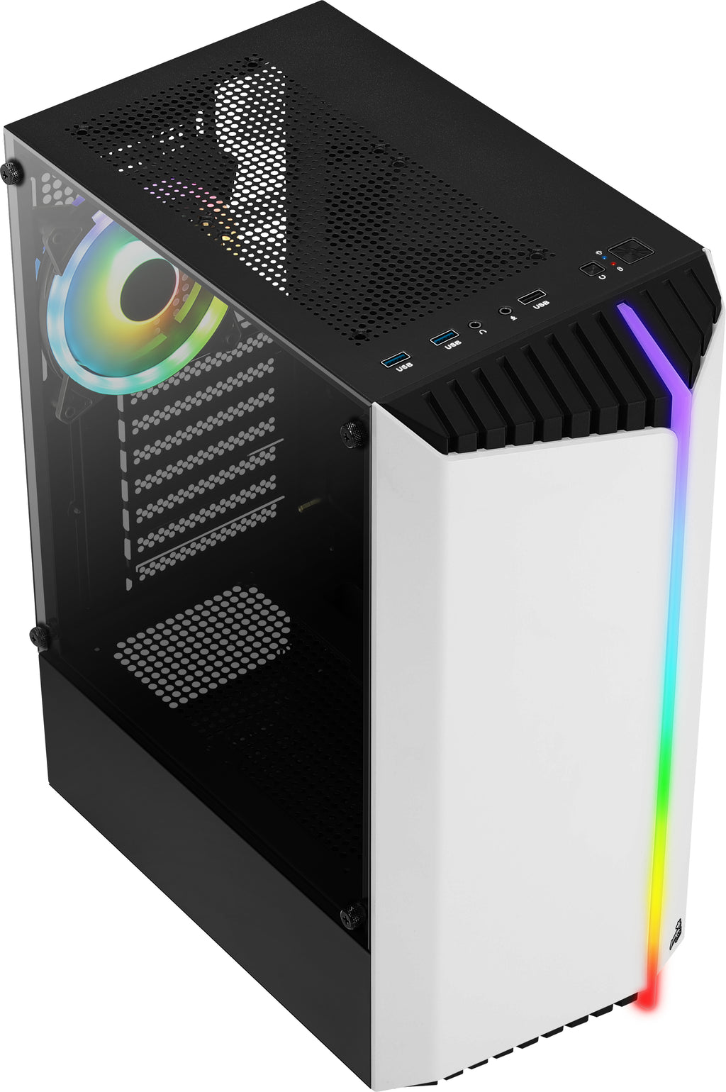 Aerocool Bionic Midi Tower Blanc
