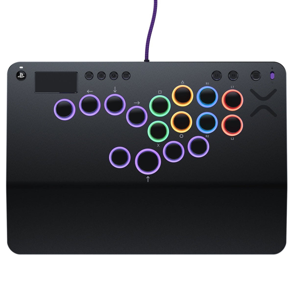 Turtle Beach Victrix Pro KO sans levier Fight stick Gris Édition. Sous licence officielle PS avec boutons Cherry MX Spee