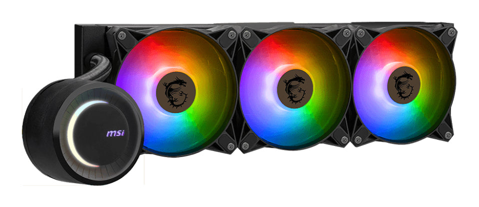 MSI MAG CORELIQUID E360 système de refroidissement d’ordinateur Carte-mère, Processeur Kit de refroidissement du liquide 12 cm Noir