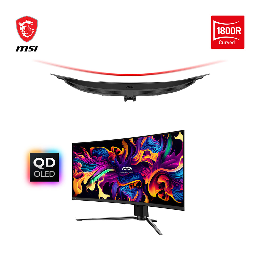 MSI MAG 341CQPDE QD-OLED Écran PC 34" UltraWide Quad HD 3440 x 1440 Noir