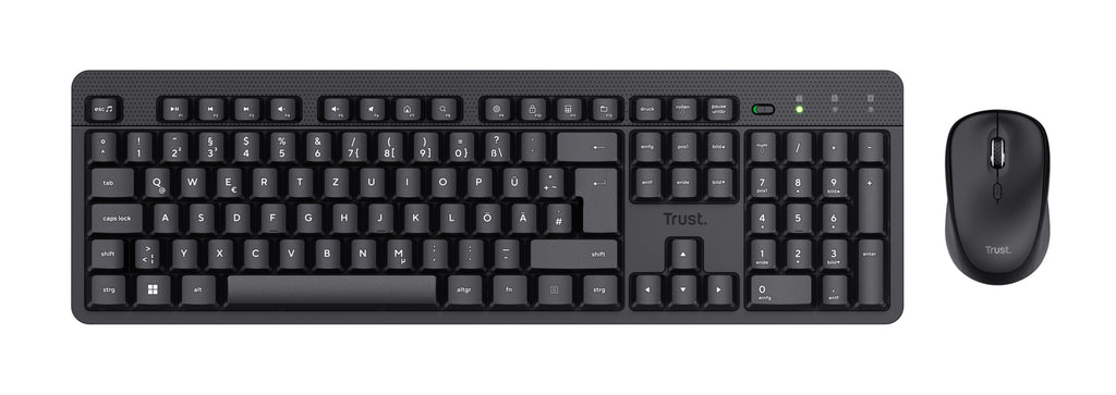 Trust TKM-360 clavier Souris incluse Bureau RF sans fil QWERTY Nordique Noir