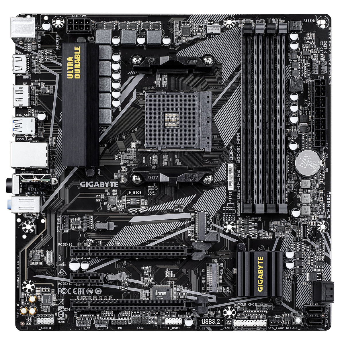 Gigabyte B550M DS3H AC R2 Micro ATX Socket AM4 AMD B550
