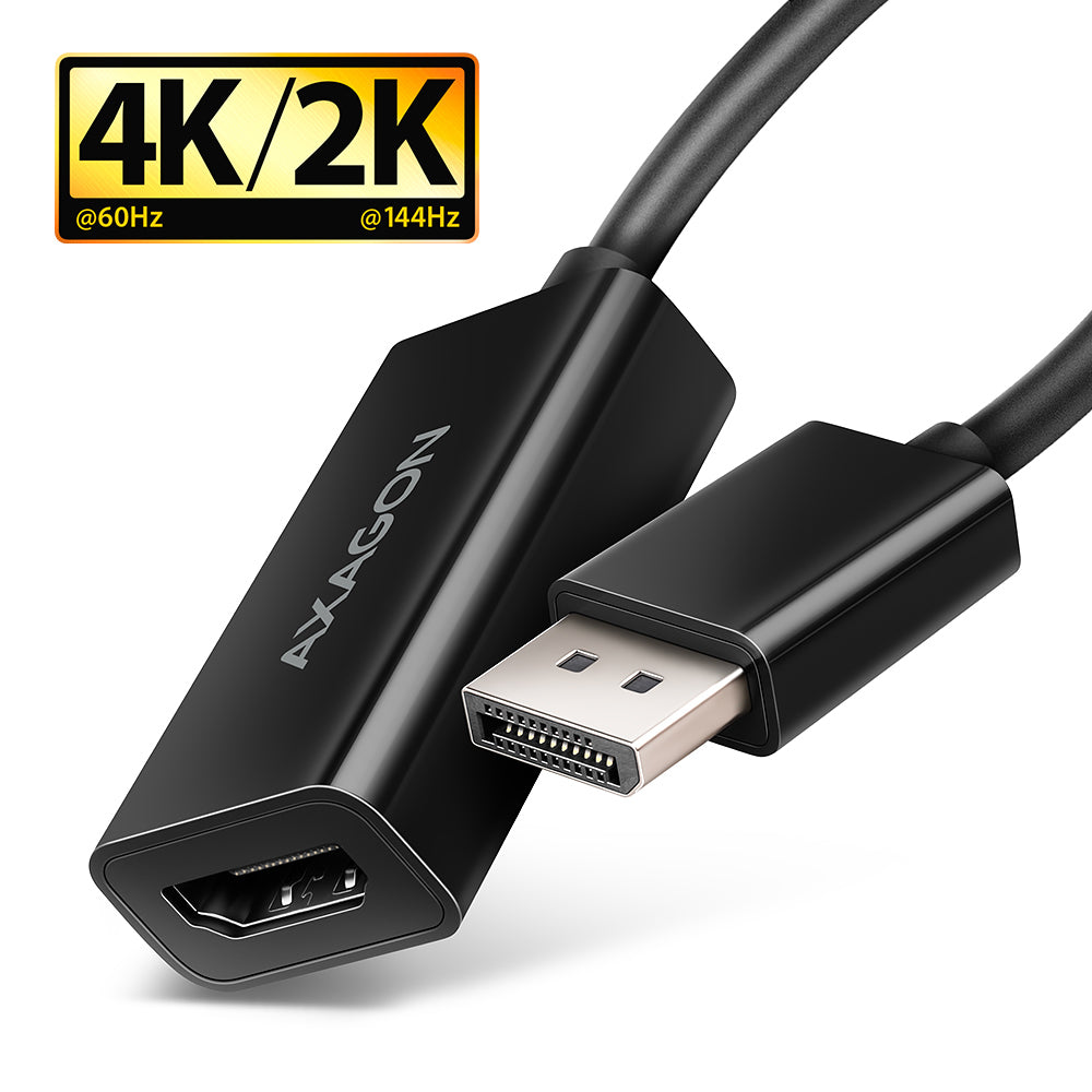 Axagon RVD-HI20N câble vidéo et adaptateur 0,15 m DisplayPort HDMI Noir