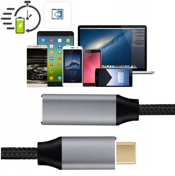 Zenwire Rallonge USB-C 3.2 Thunderbolt 3 4 100 W 4K 60 Hz Câble 10 Gb/s 3 m Zenwire ZC-11