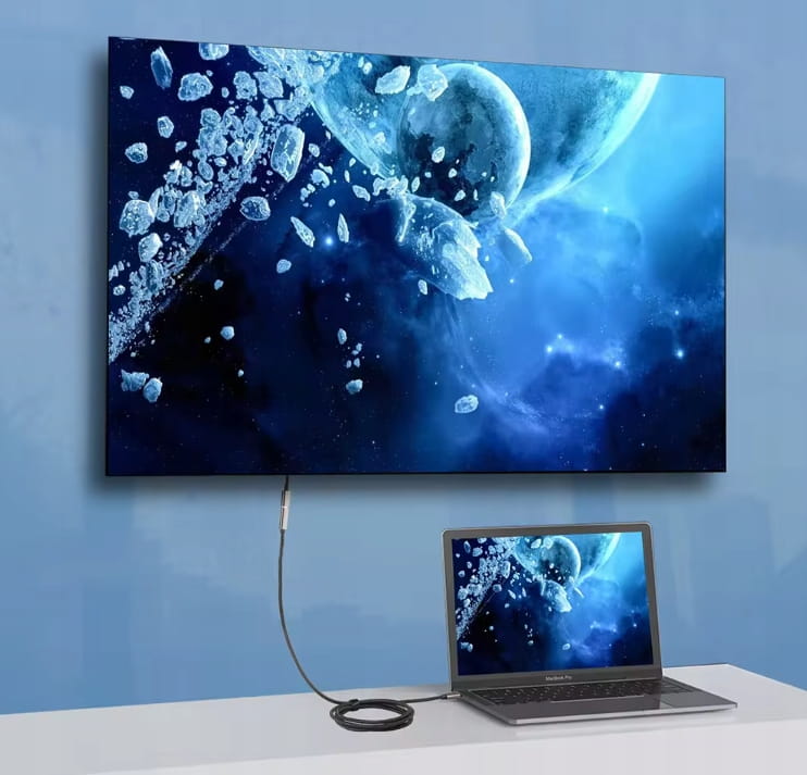 CÂBLE Rallonge USB-C femelle Thunderbolt 3 4K 60 Hz 10 Gbps 100 W 2 m Zenwire ZC-12