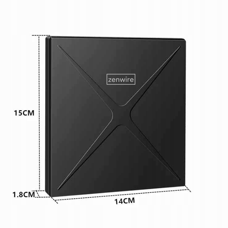 Lecteur DVD-CD-RW externe portable avec hub USB-C et USB 3.0 Zenwire 4-en-1 et lecteur de carte SD Zenwire SY885