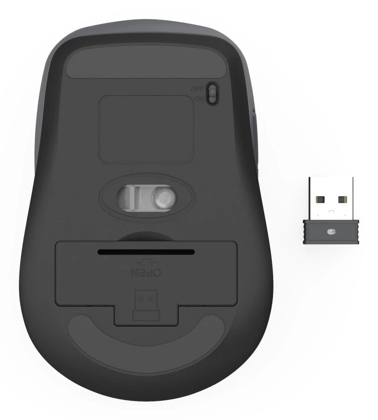 Hama WM-450 souris Bureau Droitier RF sans fil + Bluetooth Optique 1600 DPI