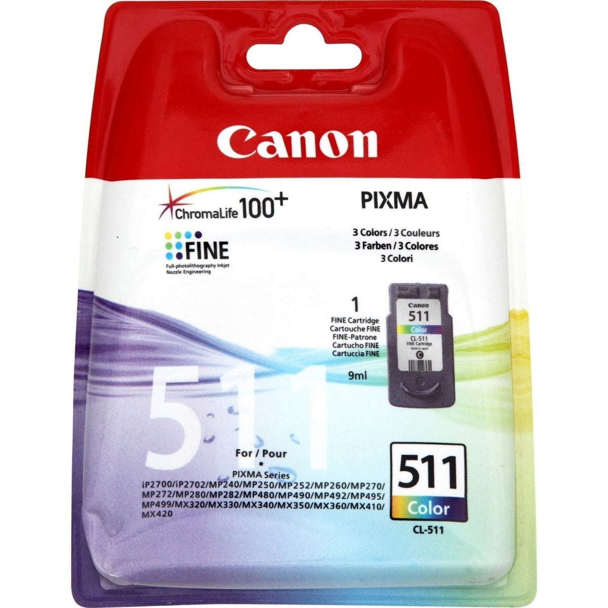 Canon Cartouche d'encre d'origine 3 couleurs CL-511