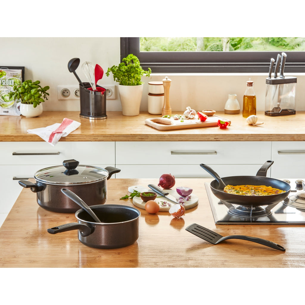 Tefal Casserole 20cm Aluminium Revêtement Anti-adhésif Tous Feux Sauf Induction Easy Cook & Clean