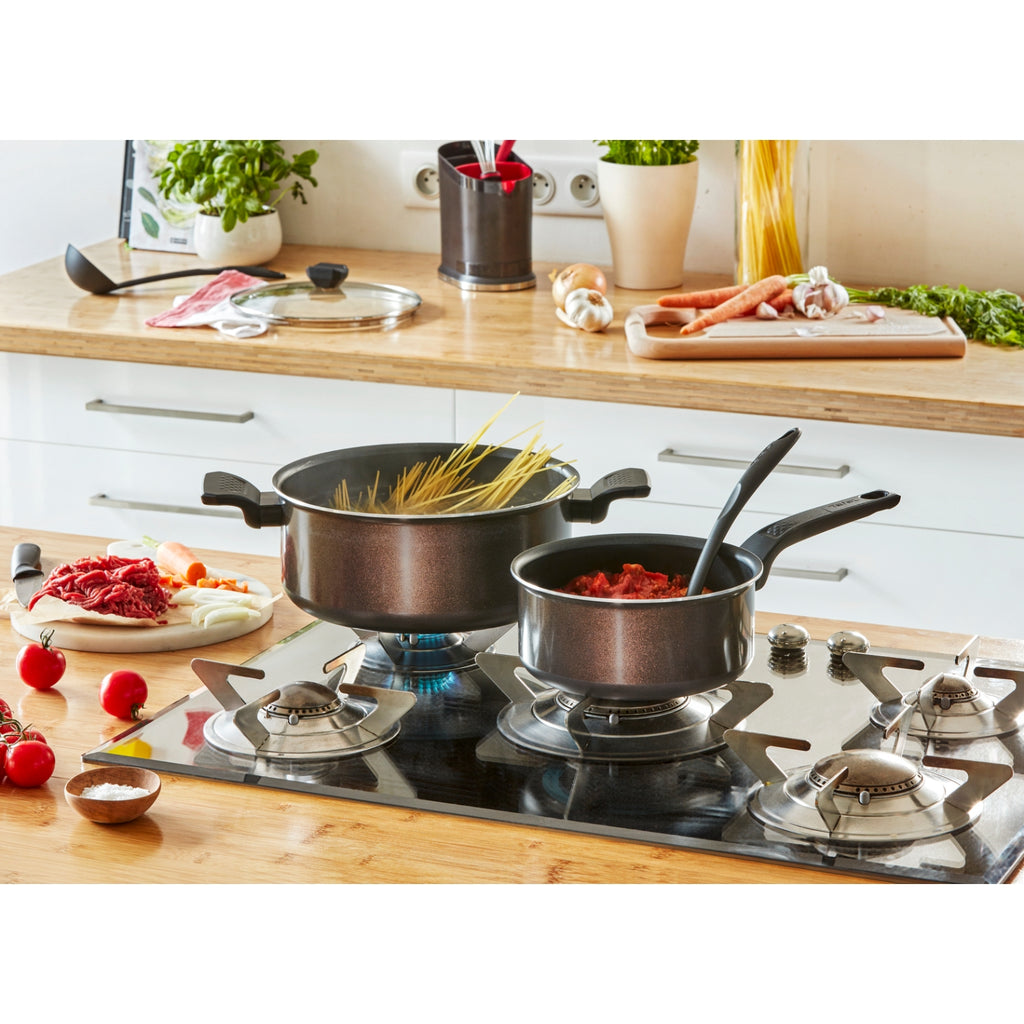 Tefal Casserole 14cm Aluminium Revêtement Anti-adhésif Tous Feux Sauf Induction Easy Cook & Clean