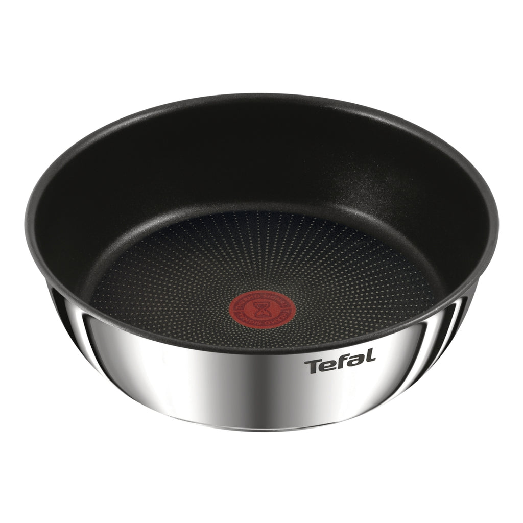 Tefal Batterie de cuisine 8 Pièces Empilables Aluminium Revêtement Anti-adhésif Tous Feux Dont Induction Poignée Amovible Ingenio Emotion