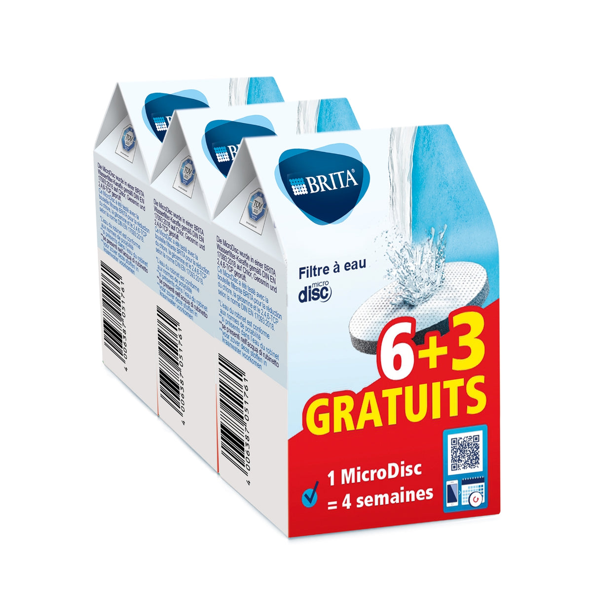 Brita Filtre à eau MicroDisc 6+3