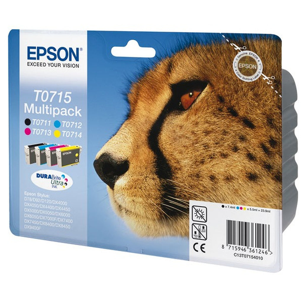Epson Pack de cartouches d'encre d'origine noir + 3 couleurs Guepard
