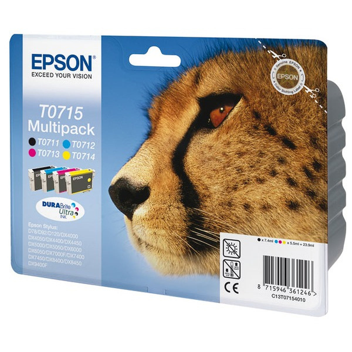 Epson Pack de cartouches d'encre d'origine noir + 3 couleurs Guepard