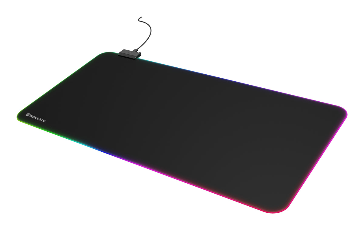 Tapis de souris de jeu Boron 500 XXL RGB, Noir