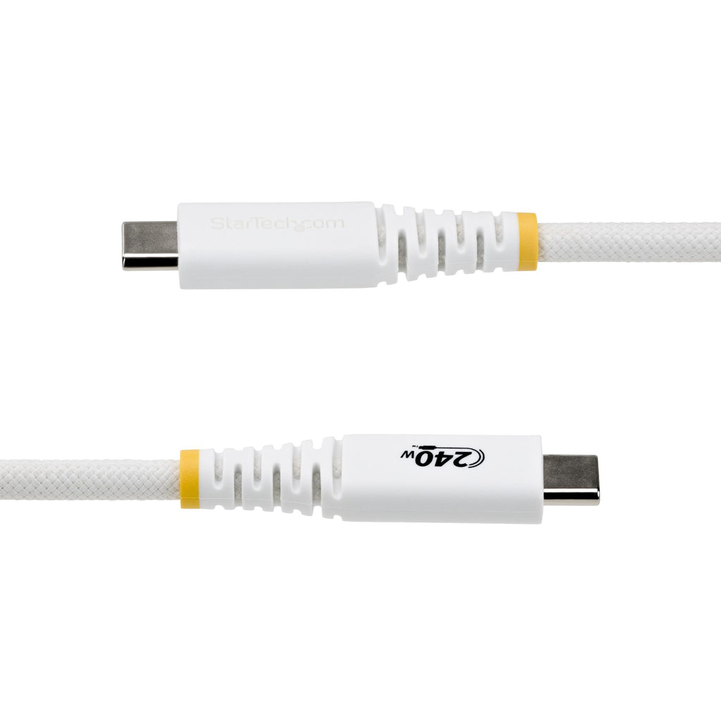StarTech.com Câble de Recharge USB-C de 3m, Résistant et Ultra-Souple, PD EPR 240W (5A), Câble de Recharge USB 2.0 pour 