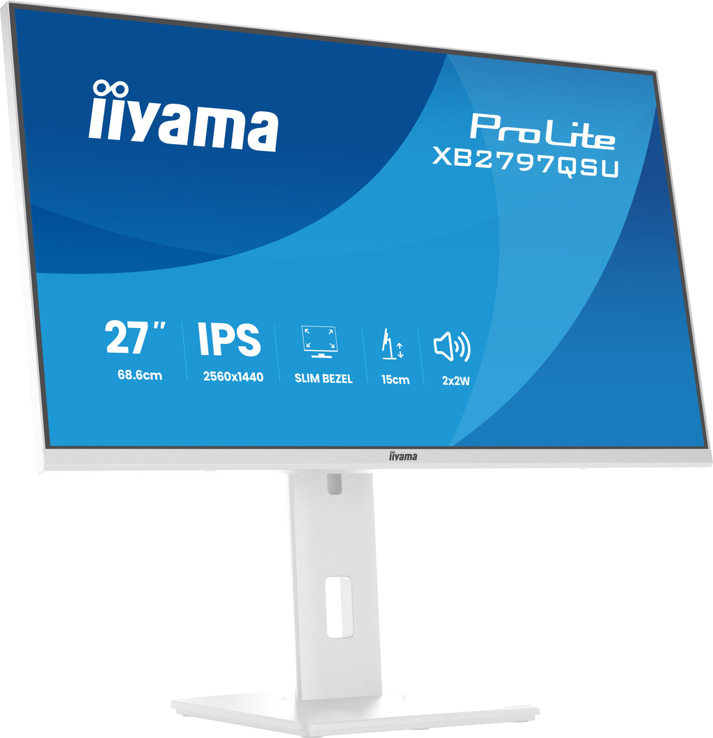 iiyama ProLite XB2797QSU-W1 Écran PC 27" Quad HD LED Blanc