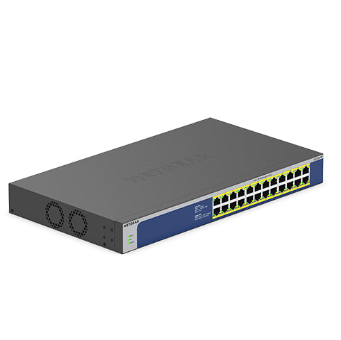 NETGEAR GS524PP Switch Gigabit Ethernet Non-géré 24 Ports PoE, Gris
