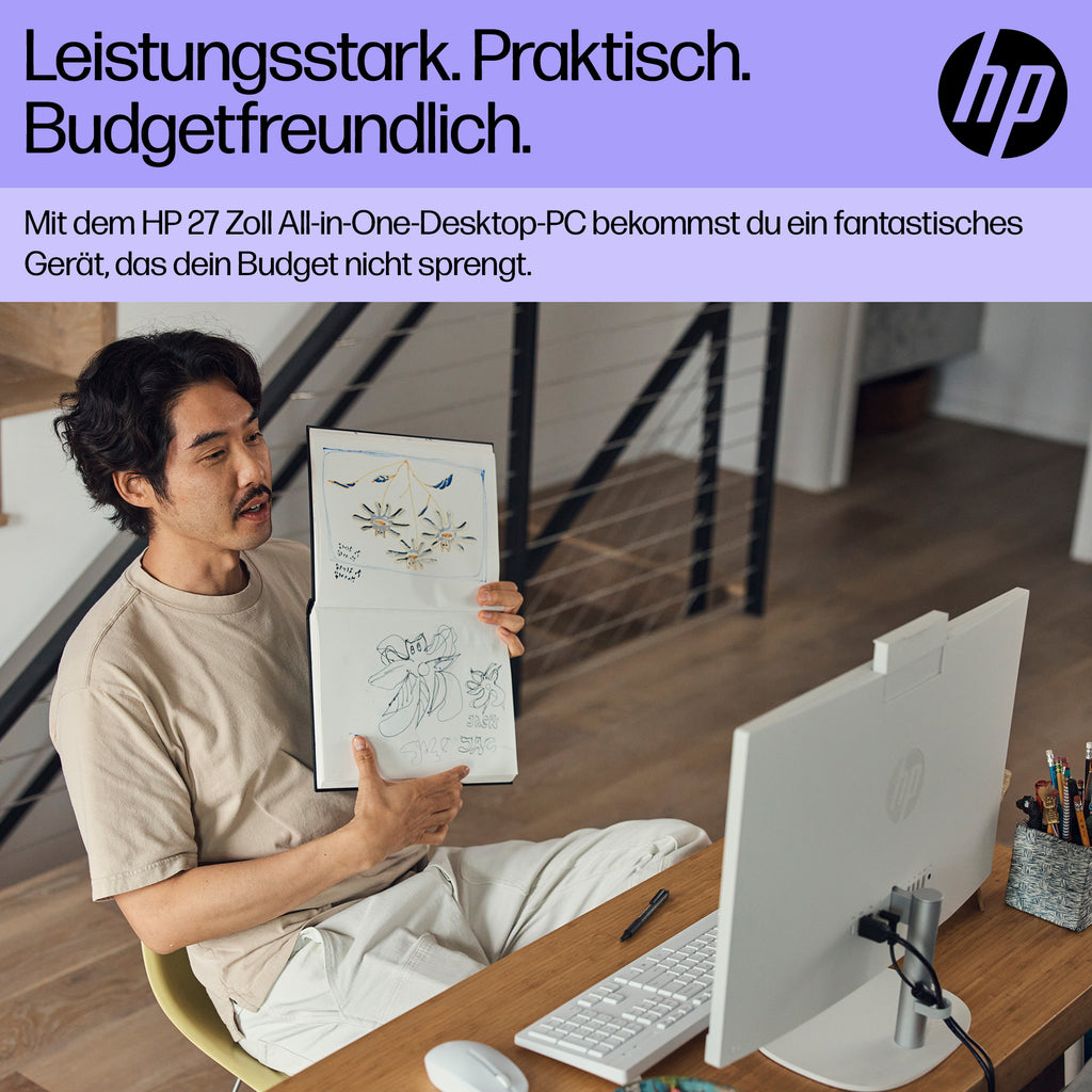 HP 27-cr0107ng All-in-One Core i3-1315U 8GB 512GB SSD Intel UHD Graphics FreeDOS