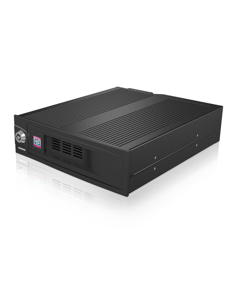 ICY BOX IB-170SK-B 13,3 cm (5.25") Plateau de stockage de disques Noir