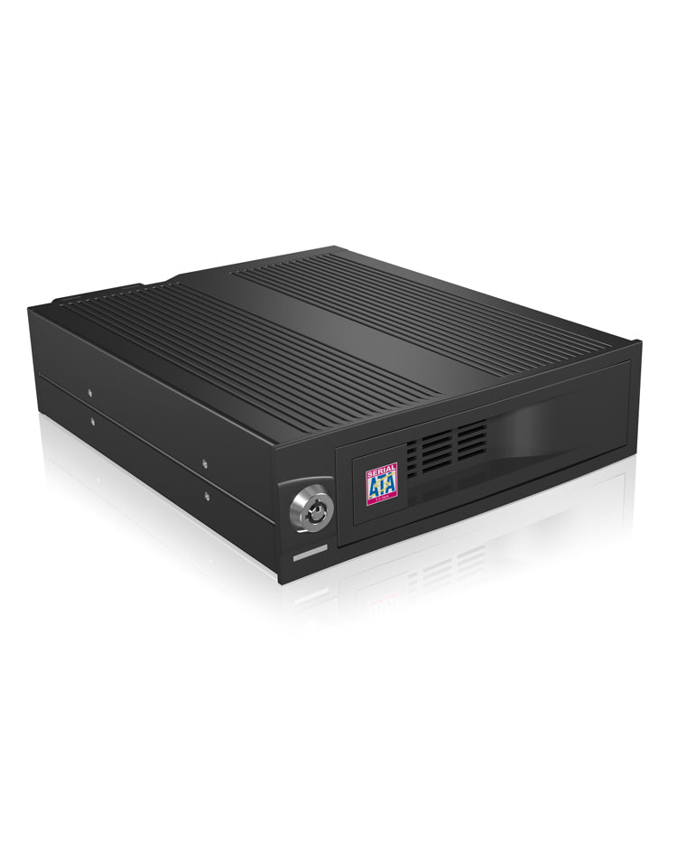 ICY BOX IB-170SK-B 13,3 cm (5.25") Plateau de stockage de disques Noir