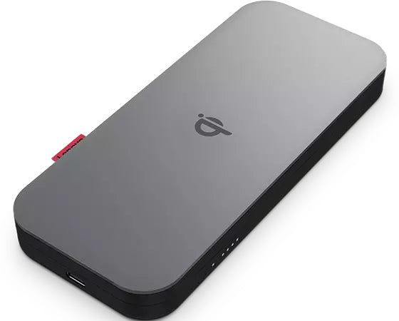 Lenovo 40ALLG1WWW Batterie Externe 10000 mAh Recharge Sans Fil, Noir