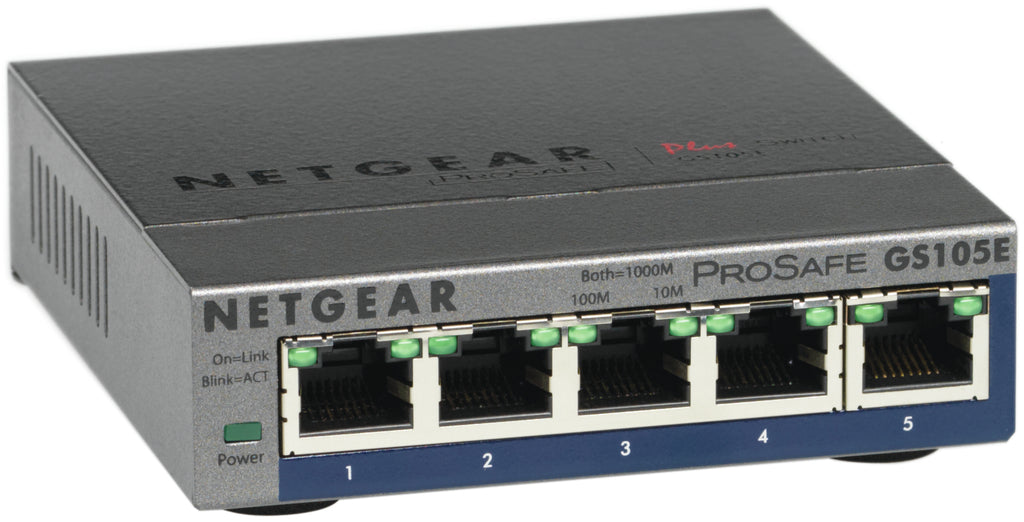 NETGEAR GS105E-200PES commutateur réseau Géré L2/L3 Gigabit Ethernet (10/100/1000) Gris