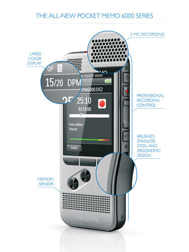 Philips DPM6000 Carte flash Noir, Argent