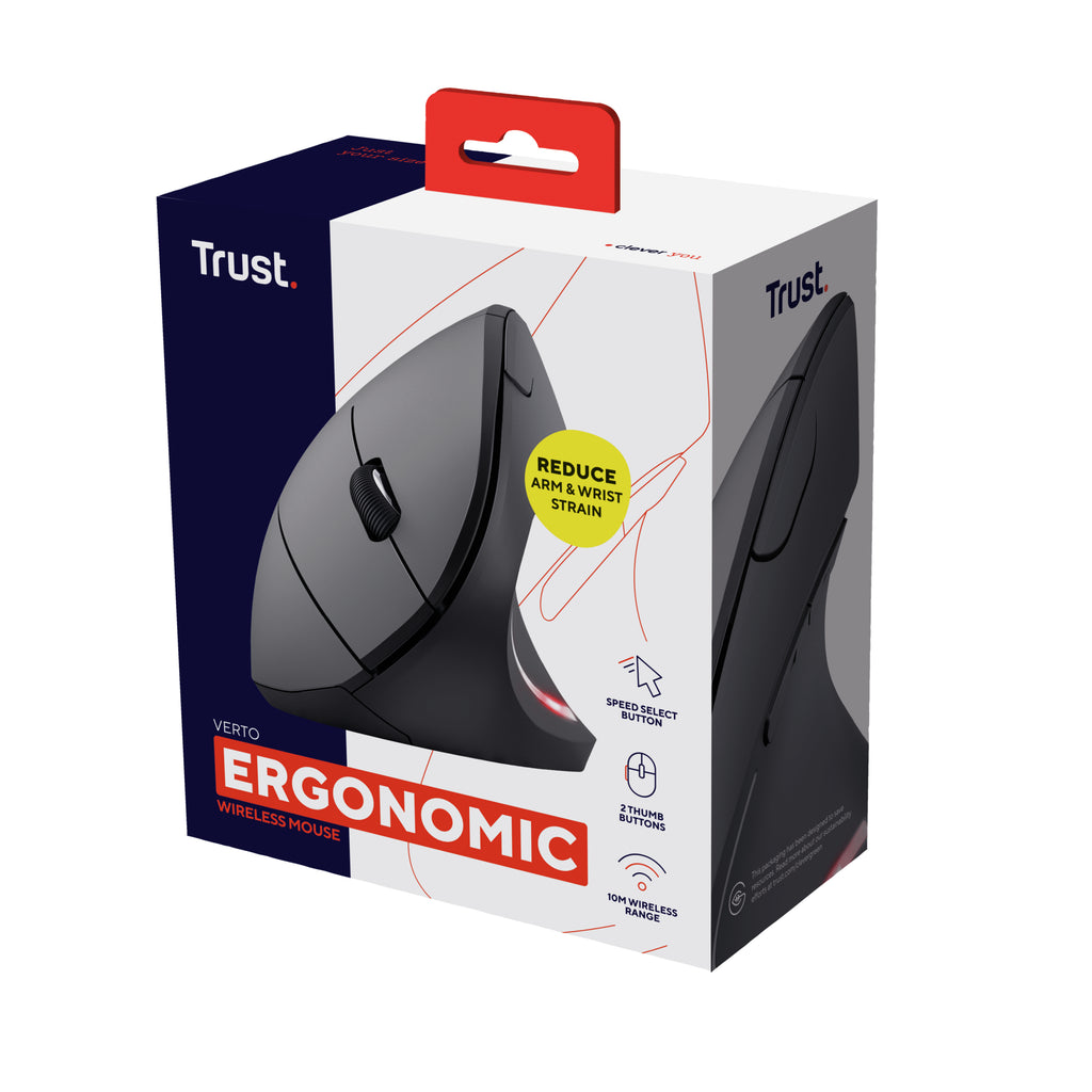 Trust Verto souris Bureau Droitier RF sans fil Optique 1600 DPI