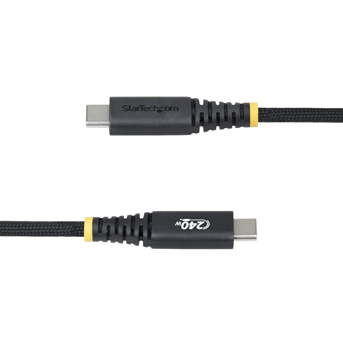 StarTech.com Câble de Charge USB-C de 2m, Durable et Ultra-Flexible, PD EPR 240W (5A), Câble de Recharge USB 2.0 pour Ordinateur Portable, Certifié USB-IF, Cordon de Recharge USB-C Robuste