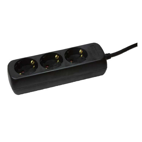 LogiLink LPS205B multiprise 1,4 m 3 sortie(s) CA Noir