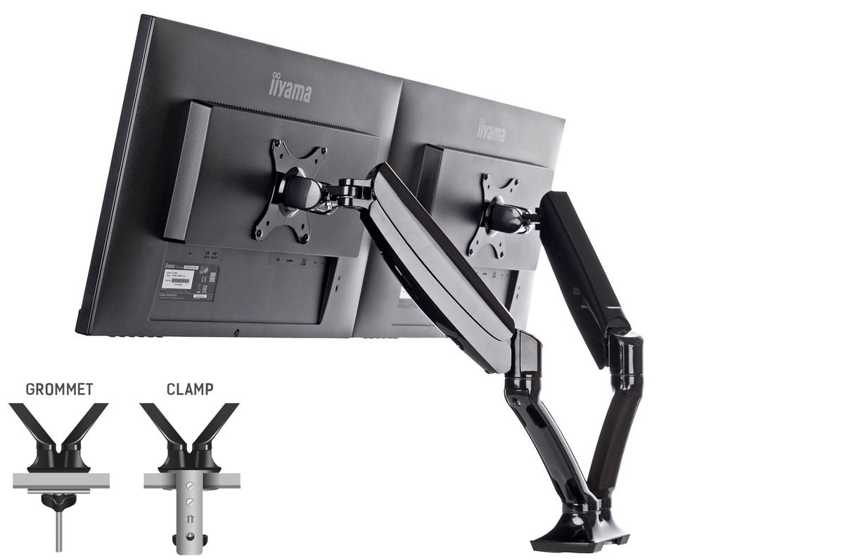 iiyama DS3002C-B1 Support d'Écran Plat pour Bureau 27 pouces, Noir