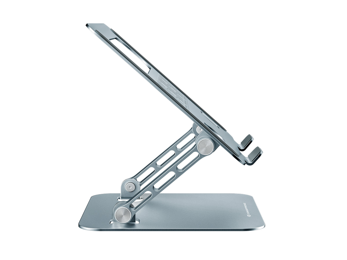 Conceptronic THANA10G Support pour Ordinateur Portable 17 pouces, Aluminium, Gris