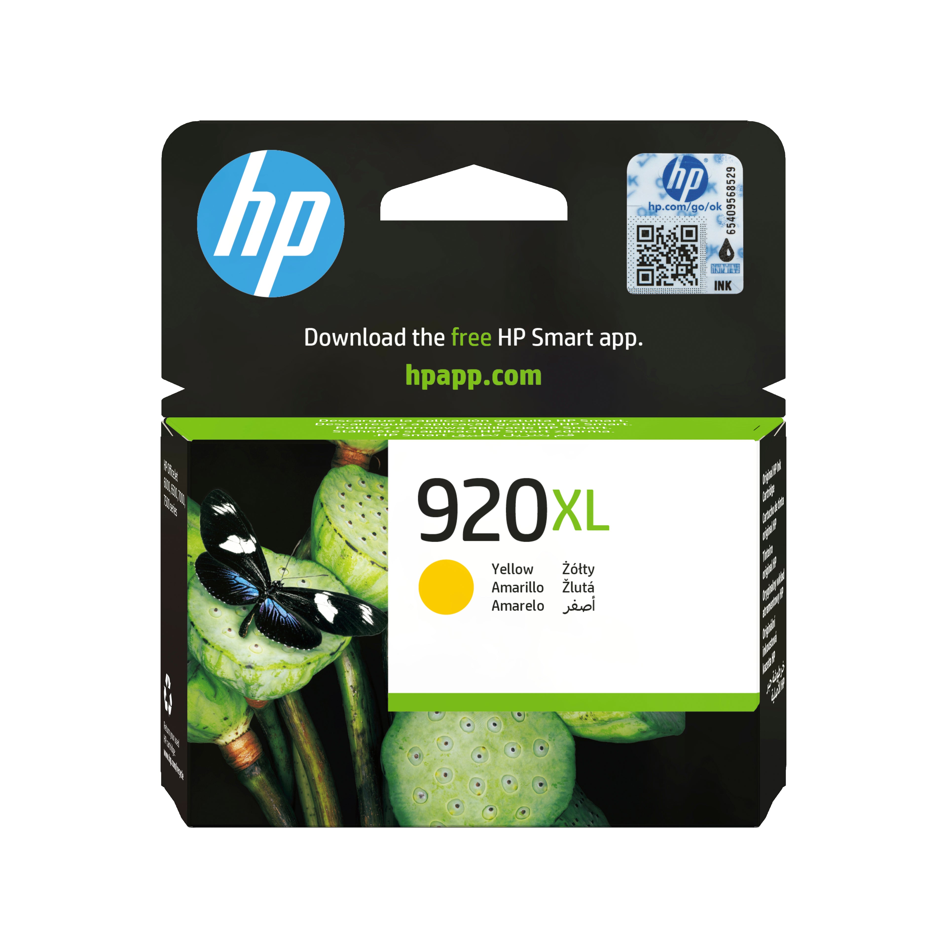 HP 920XL cartouche d'encre jaune grande capacité authentique