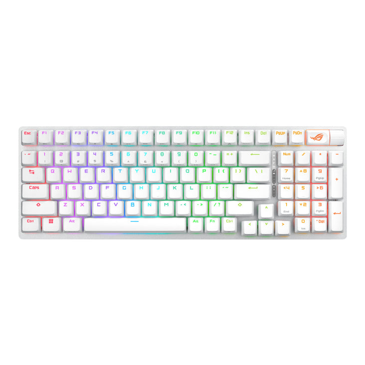ASUS ROG Strix Scope II 96 Wireless clavier Gaming USB + RF Wireless + Bluetooth Blanc
